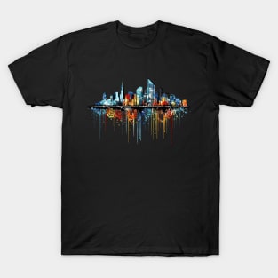 City Skylines Urbain World Fun Life Abstract T-Shirt